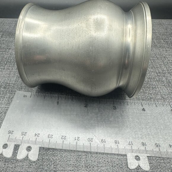 Crown & Rose Cast Pewter Small Tankard Mug 3.5" Made in England Vintage 1960s - Picture 8 of 11